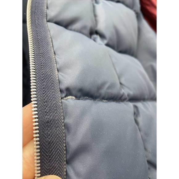 Vintage Sport Ease Fashions Goose Down Trench Coat Maroon Made in Canada Size 14 - Picture 13 of 16